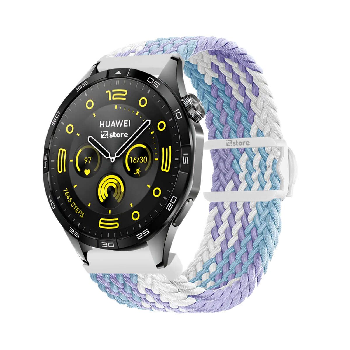 GENERICO - Correa de Nylon Para Huawei Watch GT4 46mm Azul Oscuro
