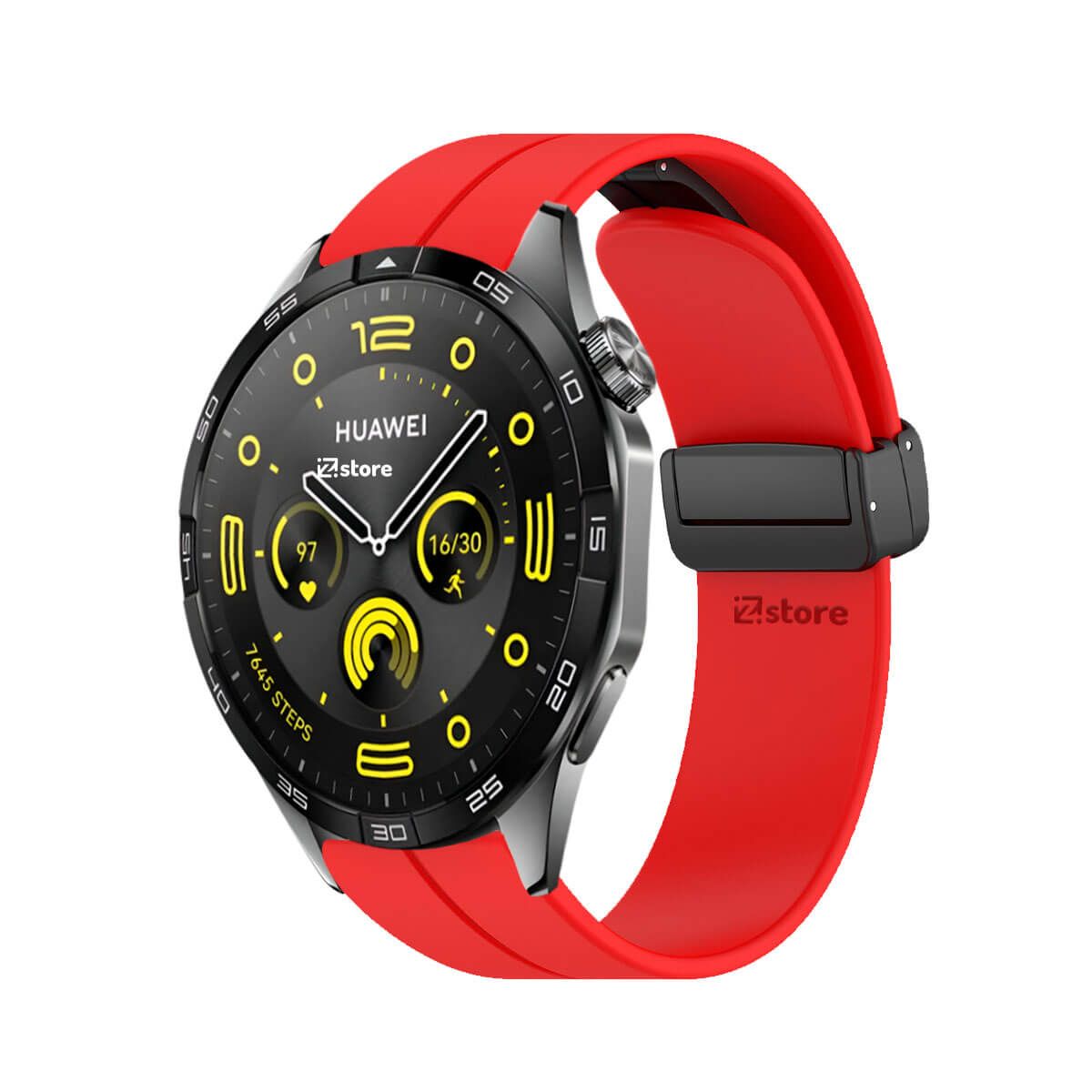 GENERICO - Correa Para Huawei Watch GT4 46mm Broche Magnético Rojo