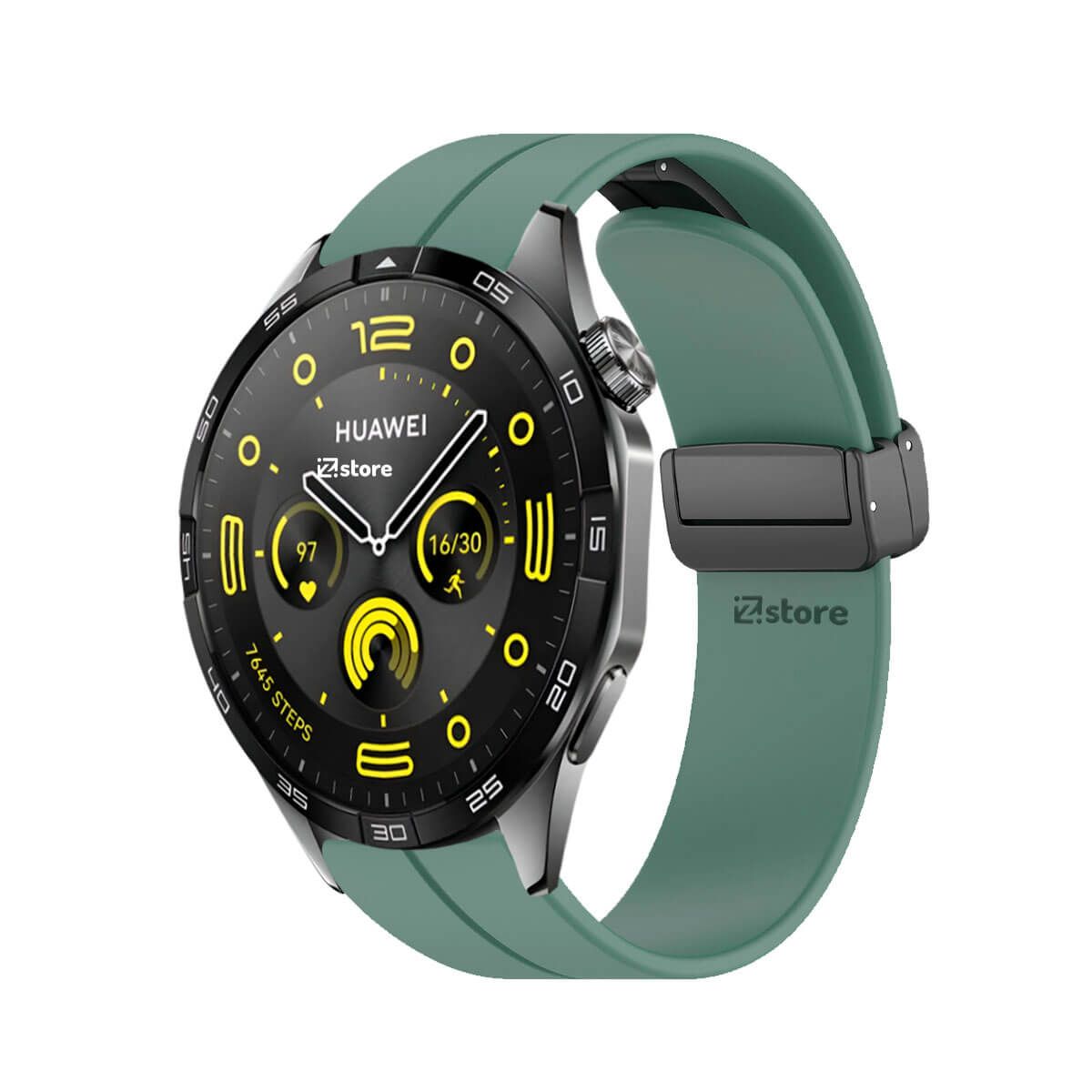 GENERICO - Correa Para Huawei Watch GT4 46mm Broche Magnético Verde Pino