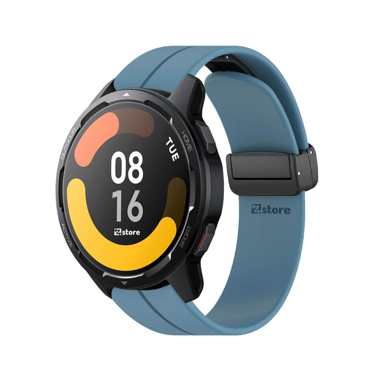 GENERICO - Correa Para Xiaomi Watch S1 Active Broche Magnético Azul Acero