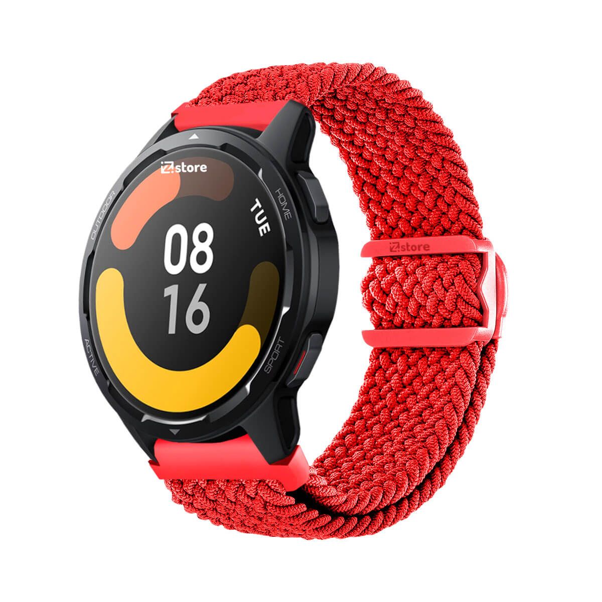 GENERICO - Correa de Nylon Para Xiaomi Watch S1 Active Rojo