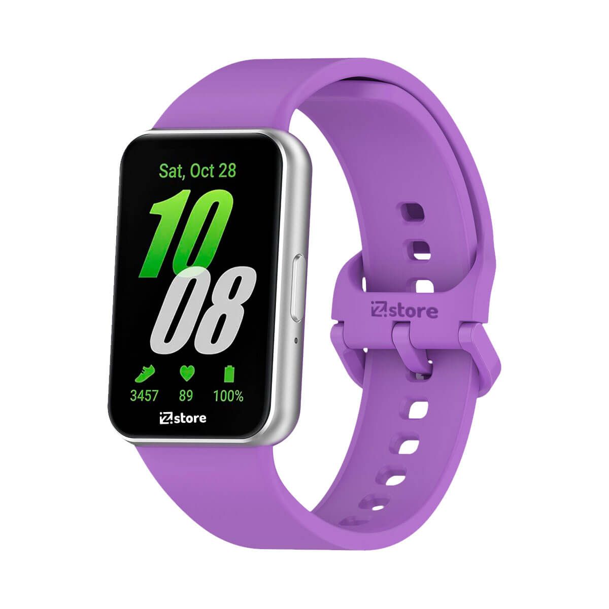GENERICO - Correa Silicona Para Samsung Galaxy Fit 3  Lila