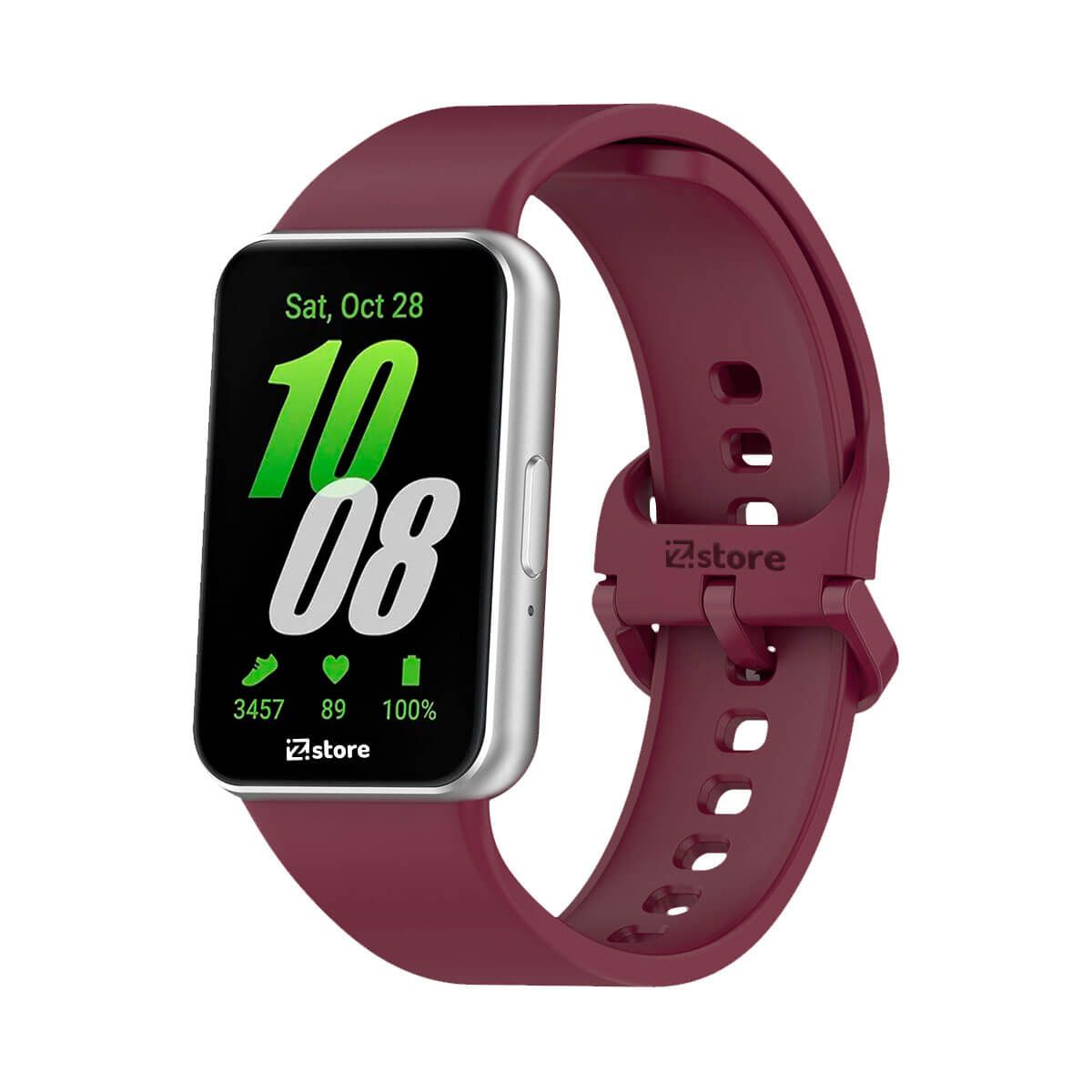 GENERICO - Correa Silicona Para Samsung Galaxy Fit 3  Vino