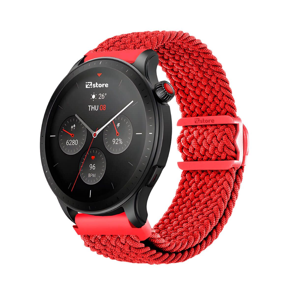 GENERICO - Correa de Nylon Para Amazfit GTR4 Rojo