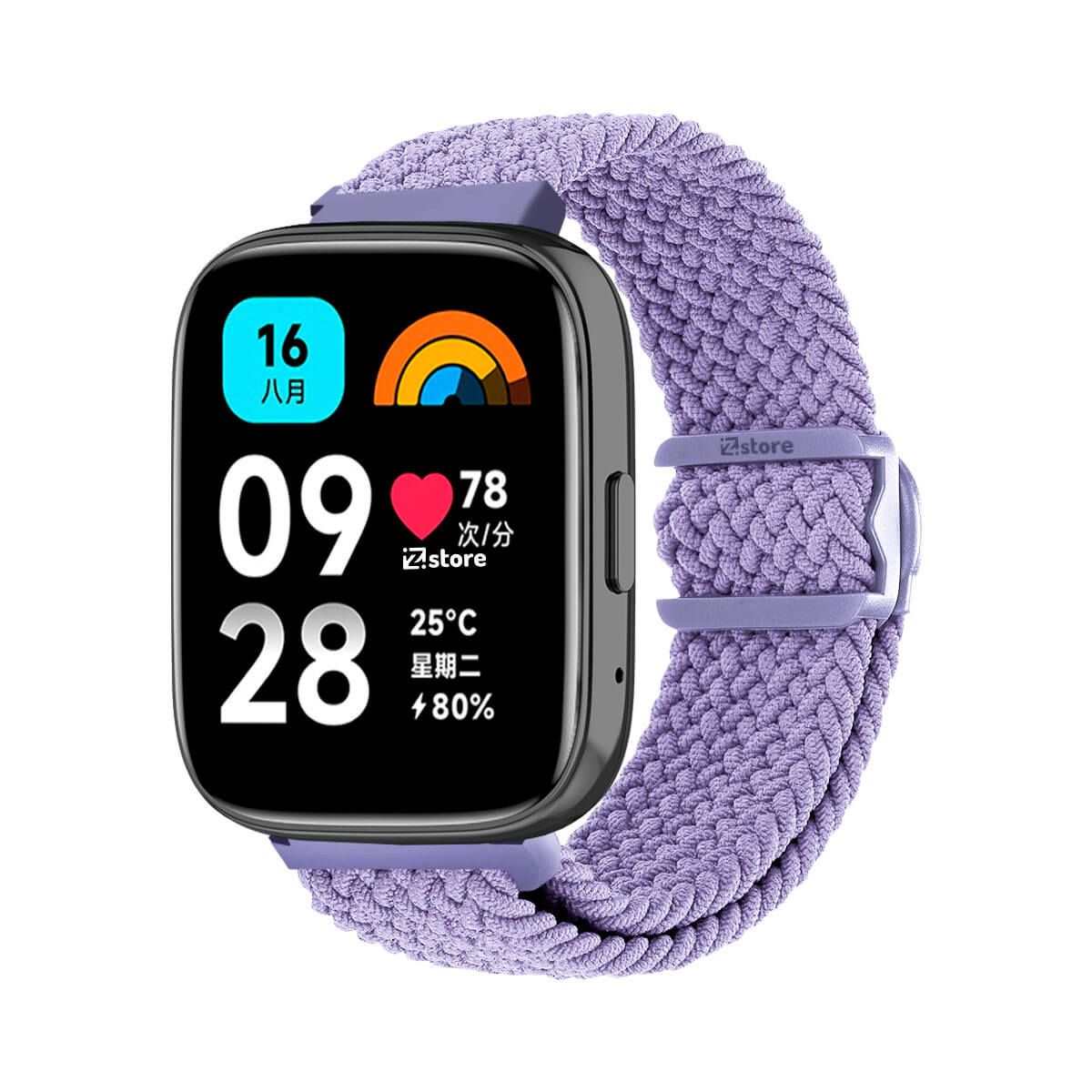 GENERICO - Correa de Nylon Para Redmi Watch 3 Active Lila