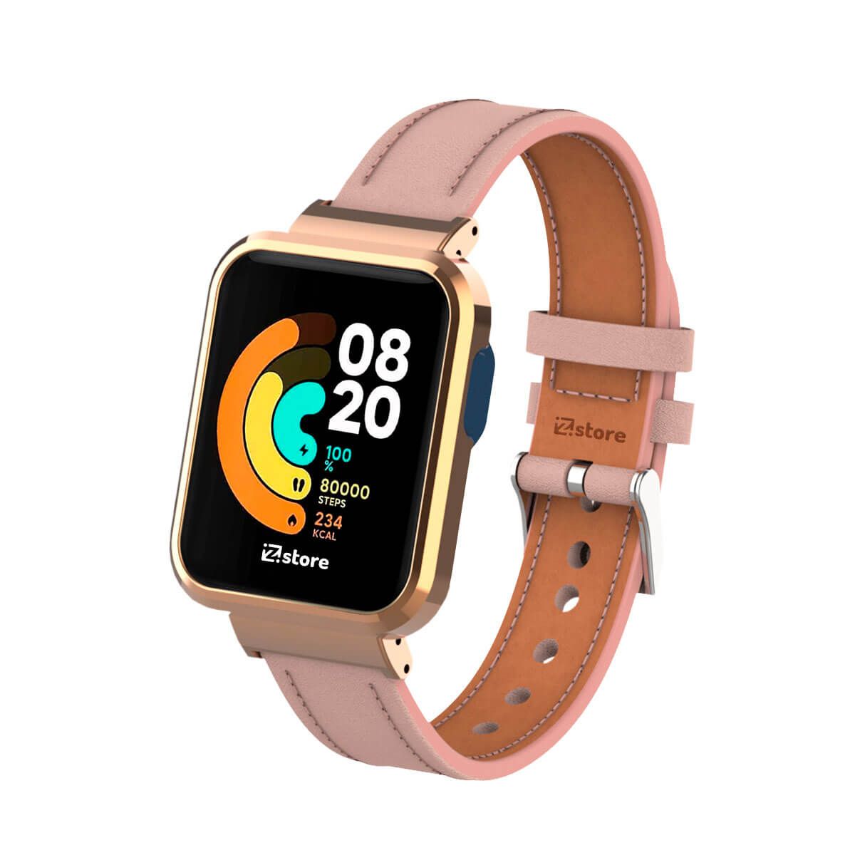 GENERICO - Correa de Cuero Para Xiaomi Mi Watch Lite Rosa
