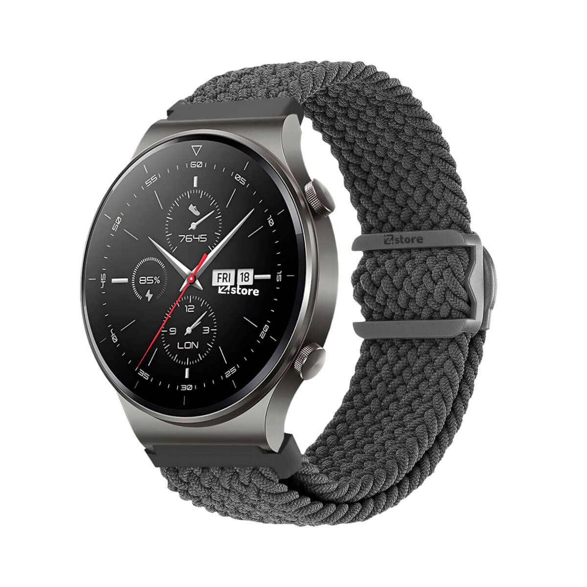 GENERICO - Correa de Nylon Para Huawei Watch GT2 Pro Gris