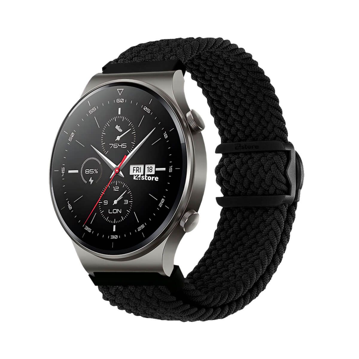 GENERICO - Correa de Nylon Para Huawei Watch GT2 Pro Negro