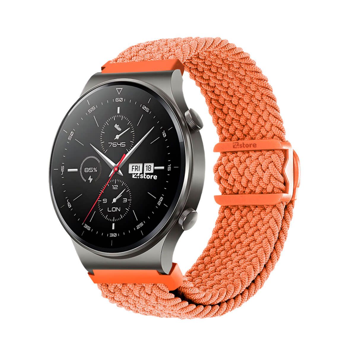 GENERICO - Correa de Nylon Para Huawei Watch GT2 Pro Naranja