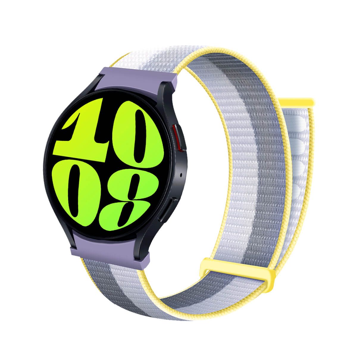 GENERICO - Correa de Nylon Para Samsung Galaxy Watch 6 Lila Tricolor
