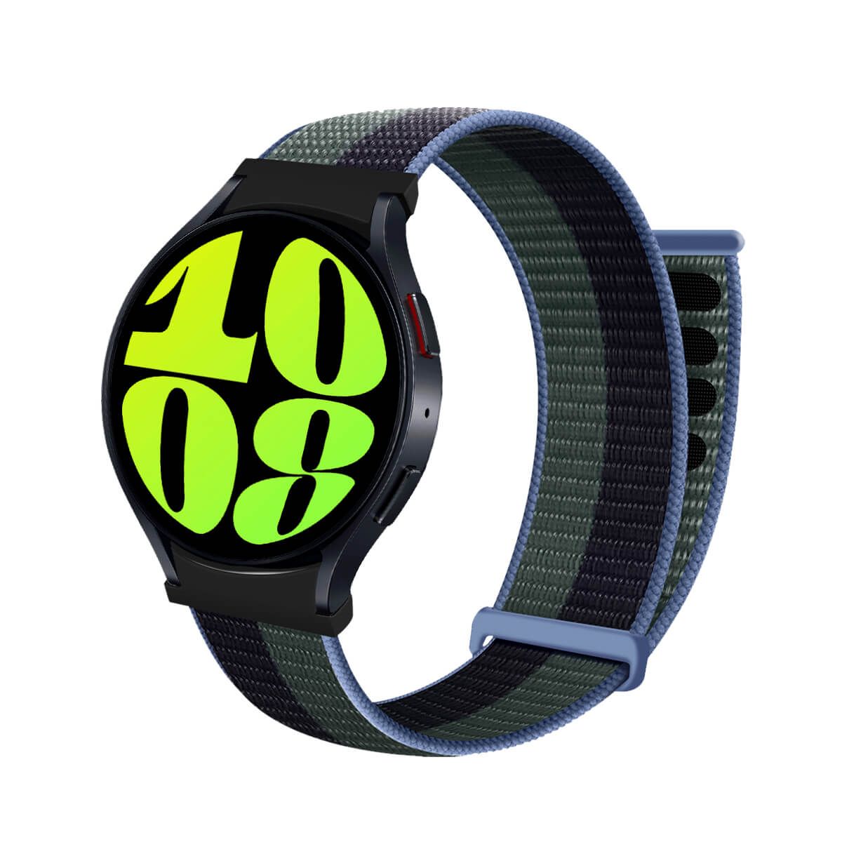 GENERICO - Correa de Nylon Para Samsung Galaxy Watch 6 Verde Tricolor