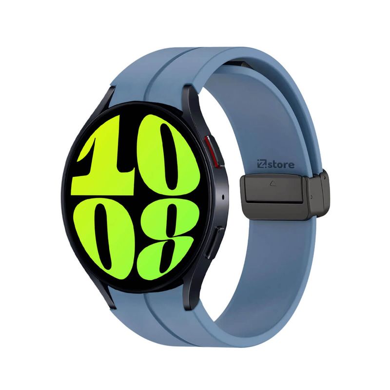 GENERICO - Correa Para Samsung Galaxy Watch 6 Broche Magnetico Azul Acero