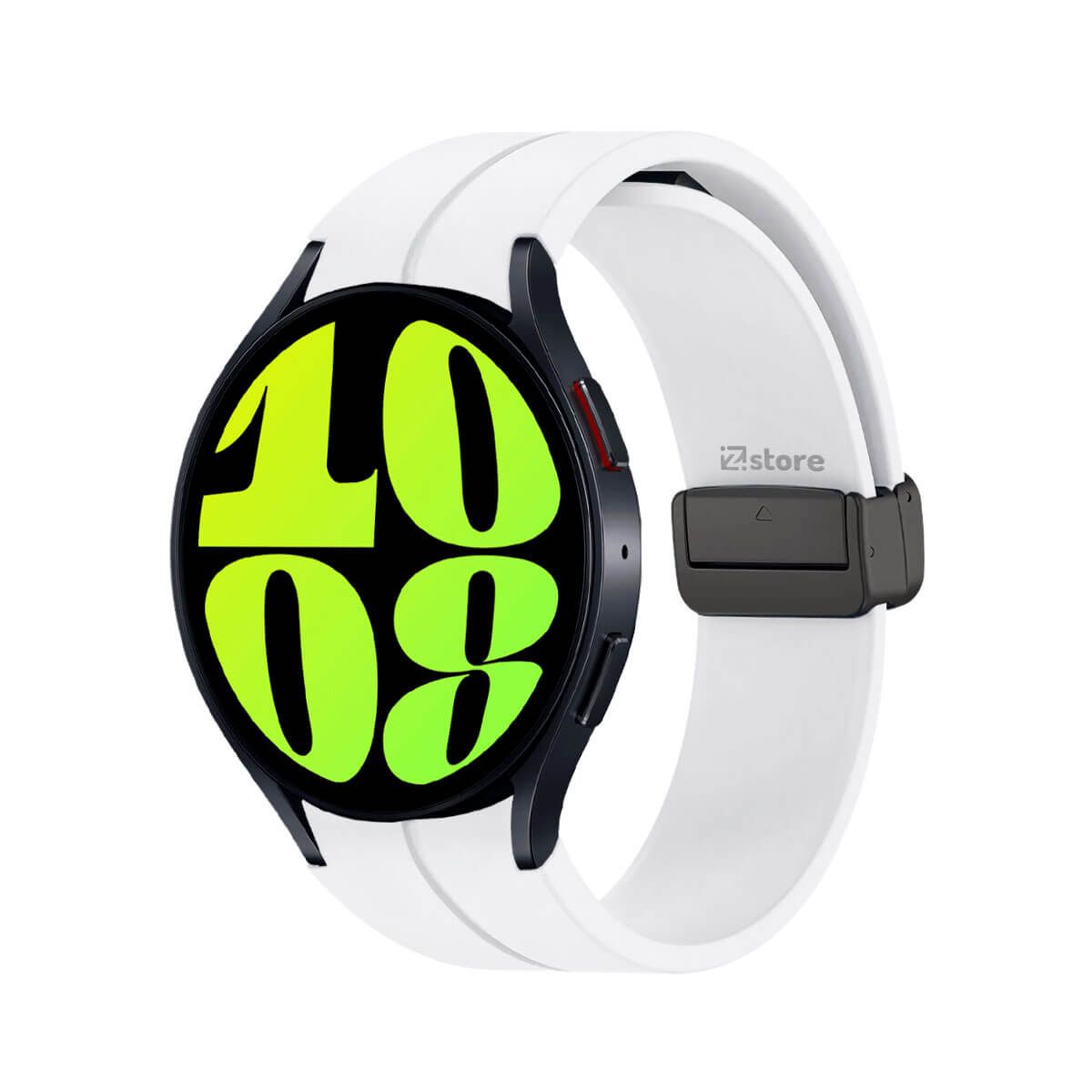 GENERICO - Correa Para Samsung Galaxy Watch 6 Broche Magnetico Blanco