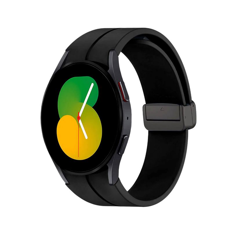 GENERICO - Correa Para Samsung Galaxy Watch 4 y 5 Broche Magnetico Negro