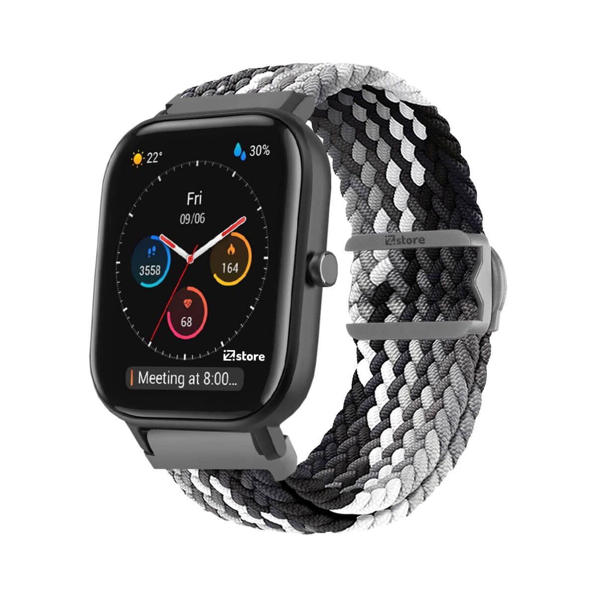 GENERICO - Correa de Nylon Amazfit GTS Gris Tricolor