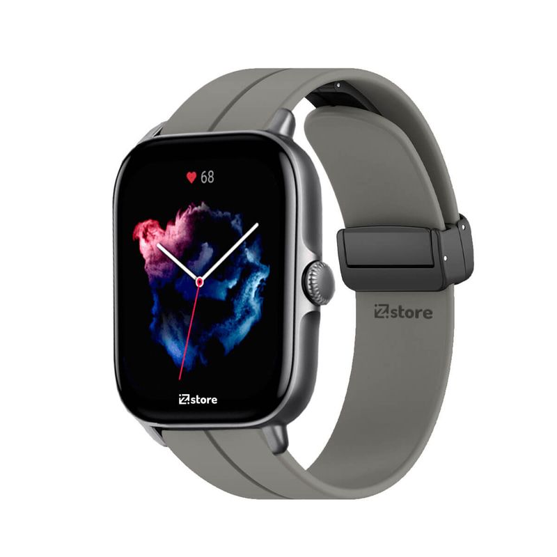 GENERICO - Correa Para Amazfit GTS3 Broche Magnético Gris Oscuro