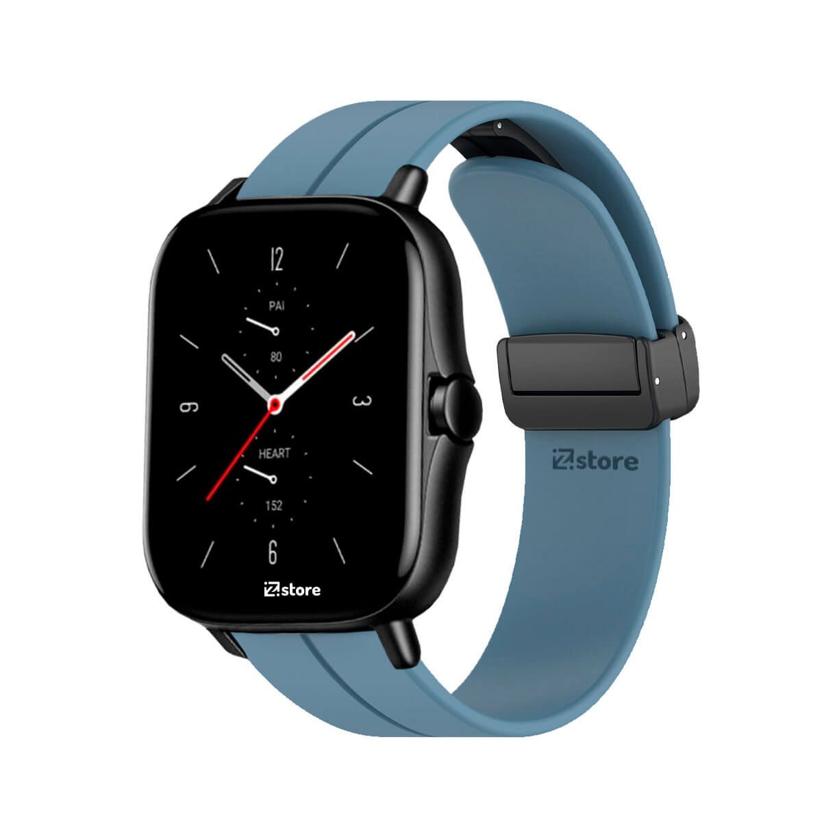 GENERICO - Correa Para Amazfit GTS4 Broche Magnético Azul Acero