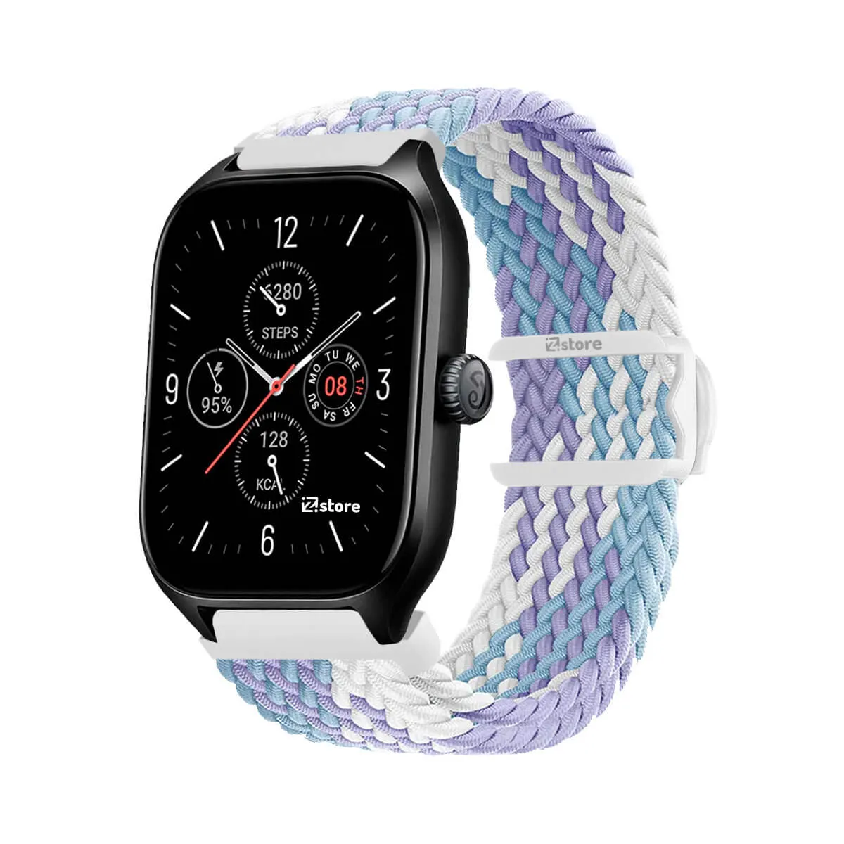 GENERICO - Correa de Nylon Amazfit GTS4 Lila Bicolor