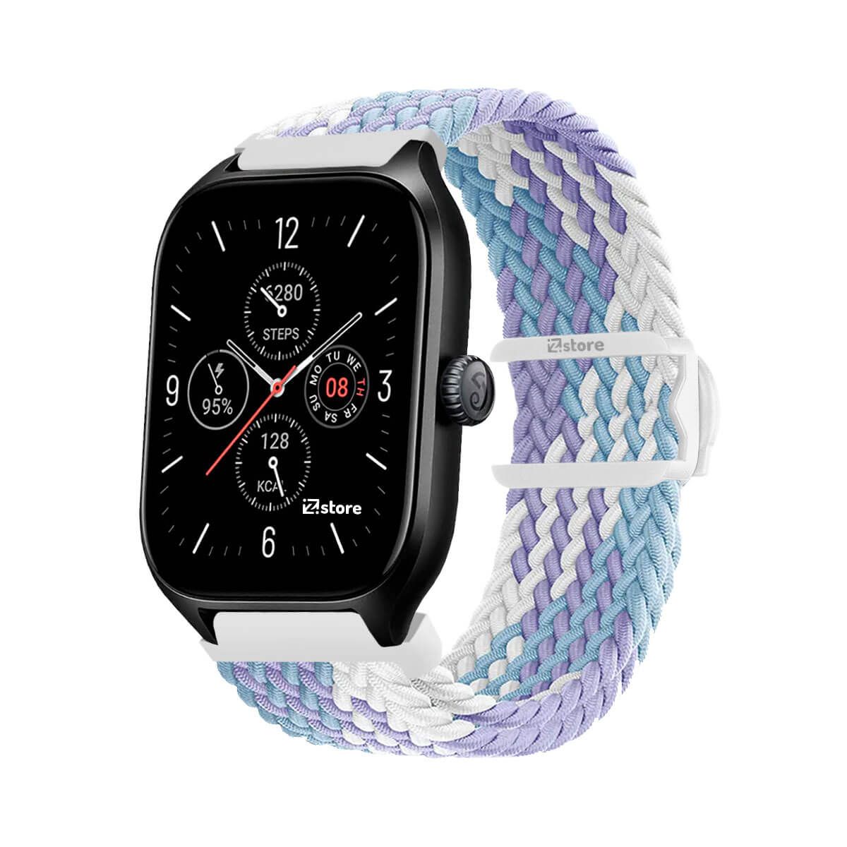GENERICO - Correa de Nylon Amazfit GTS4 Lila Bicolor