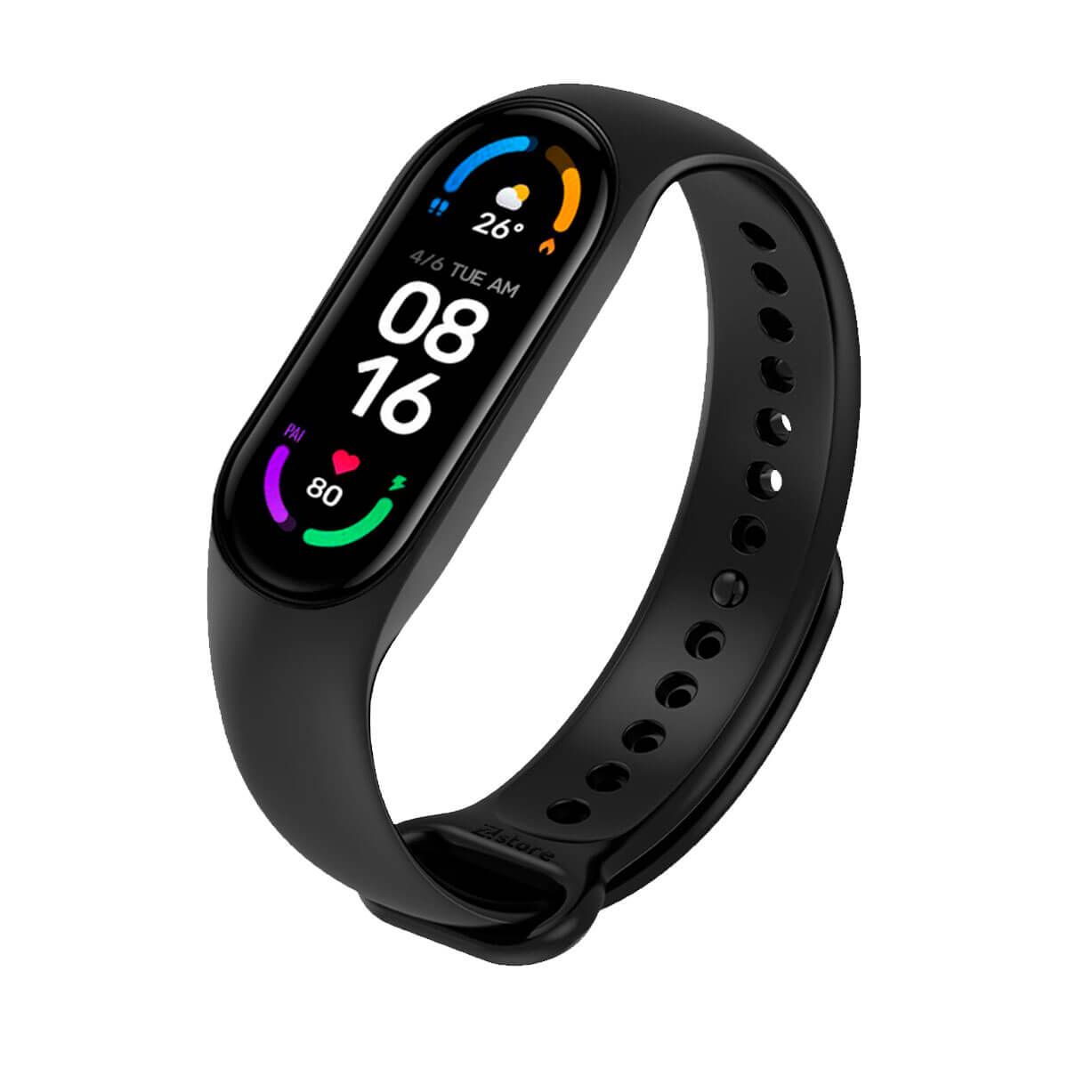 GENERICO - Correa Para Xiaomi Mi Band 5 y 6  Negro