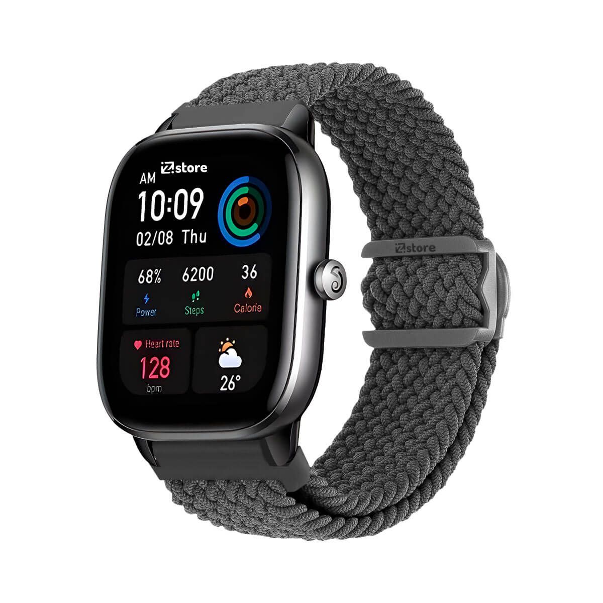 GENERICO - Correa de Nylon Amazfit GTS4 Mini Gris