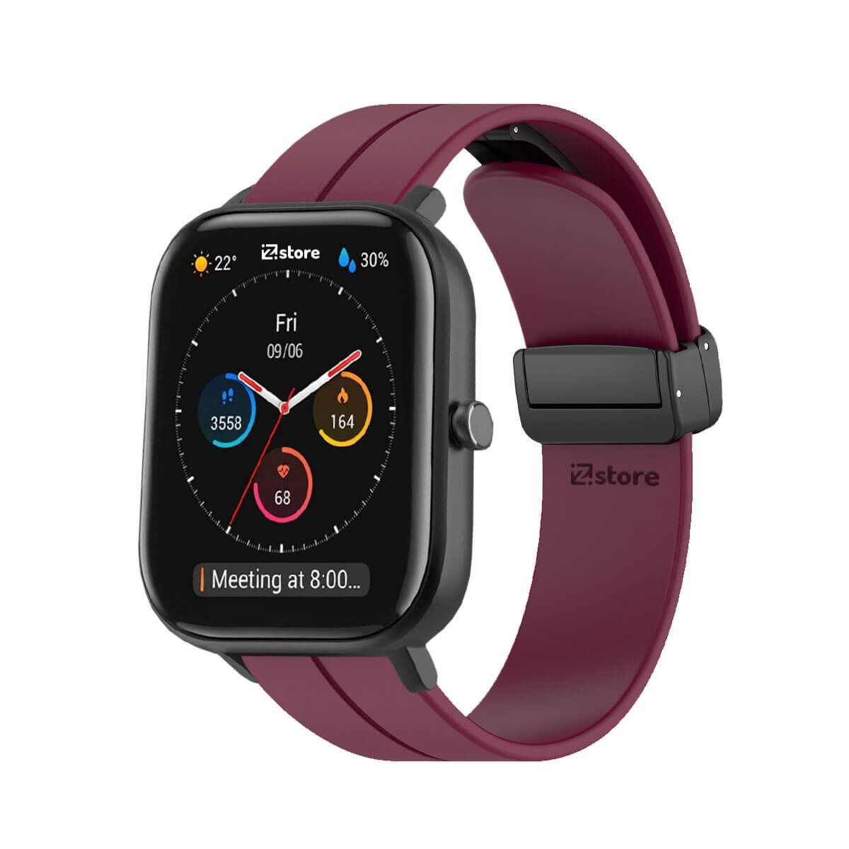 GENERICO - Correa Para Amazfit GTS Broche Magnético Vino