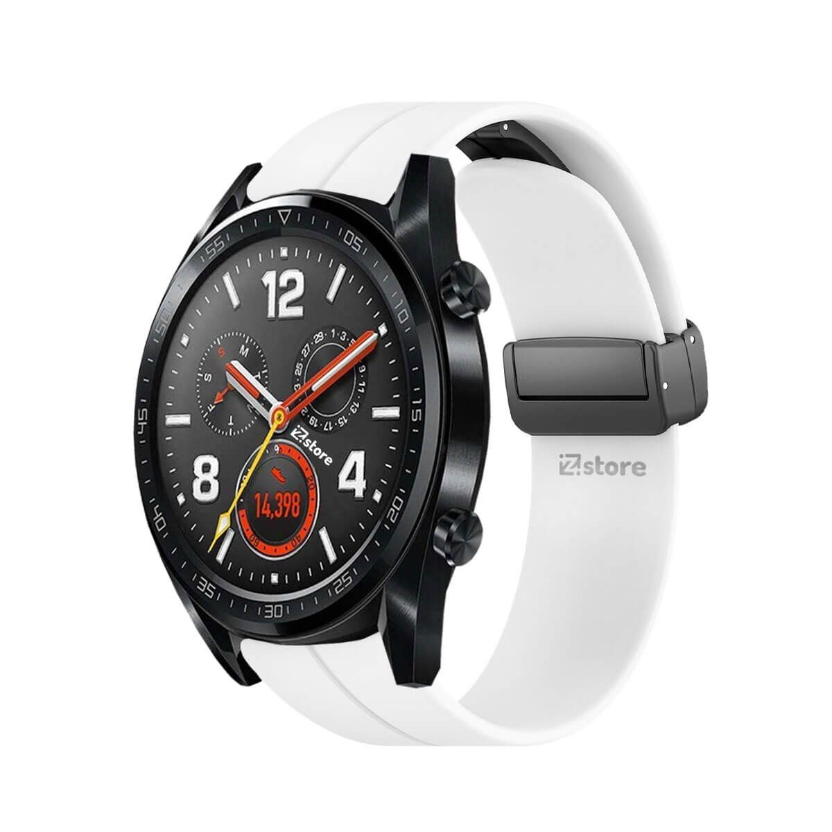 GENERICO - Correa Para Huawei Watch GT Broche Magnético Blanco