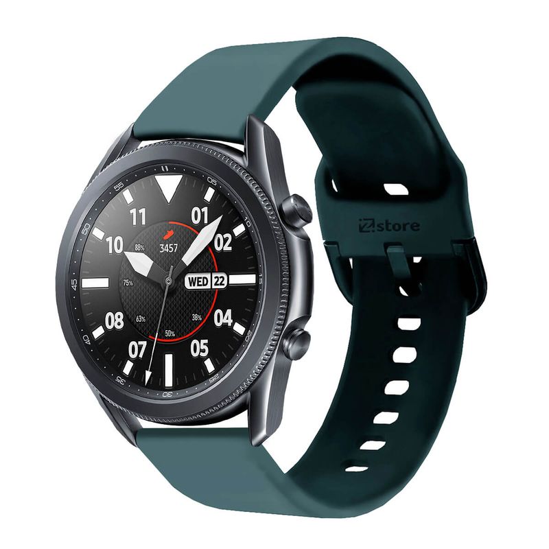 GENERICO - Correa Samsung Galaxy Watch 3 41mm Hebilla Verde Oscuro