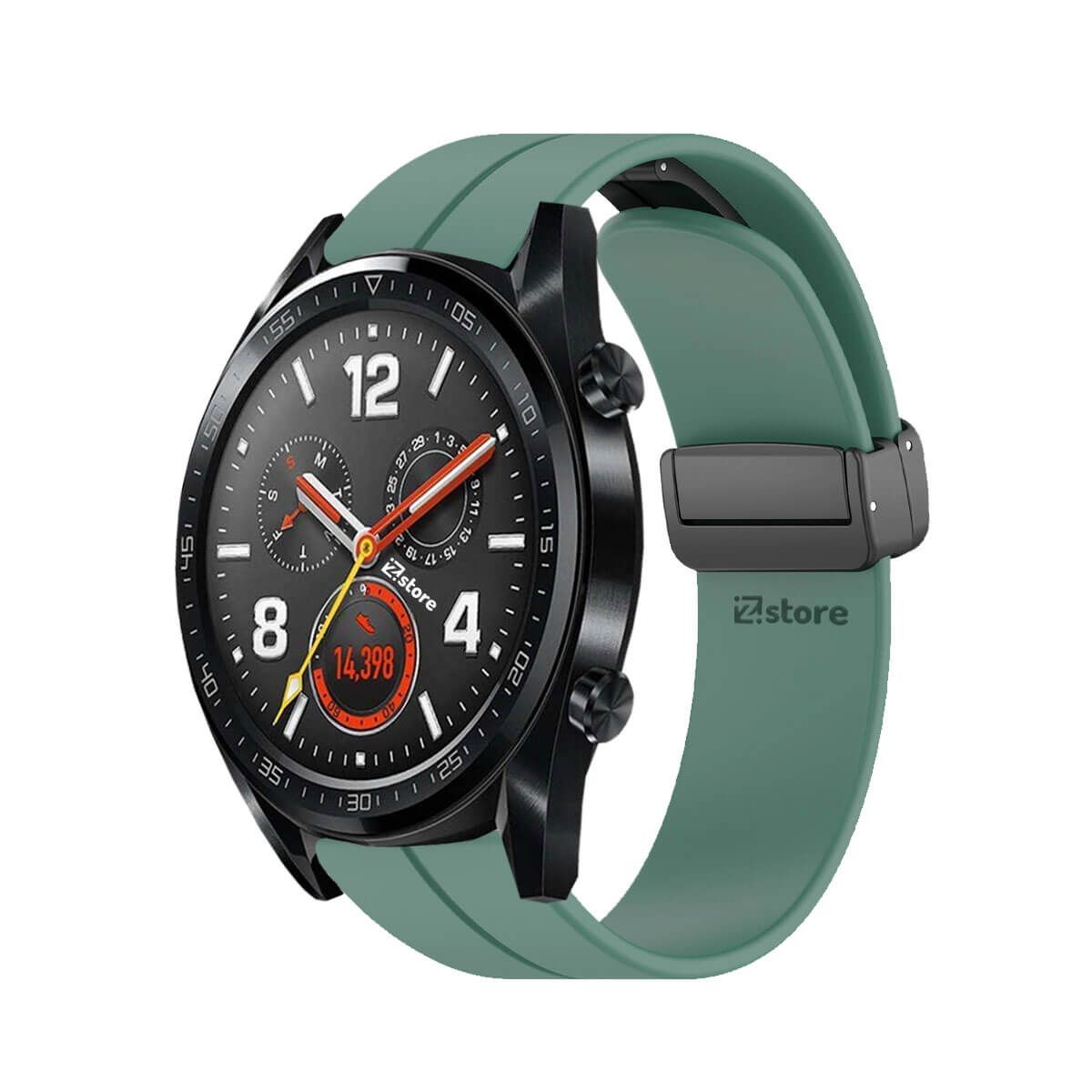 GENERICO - Correa Para Huawei Watch GT Broche Magnético Verde Pino