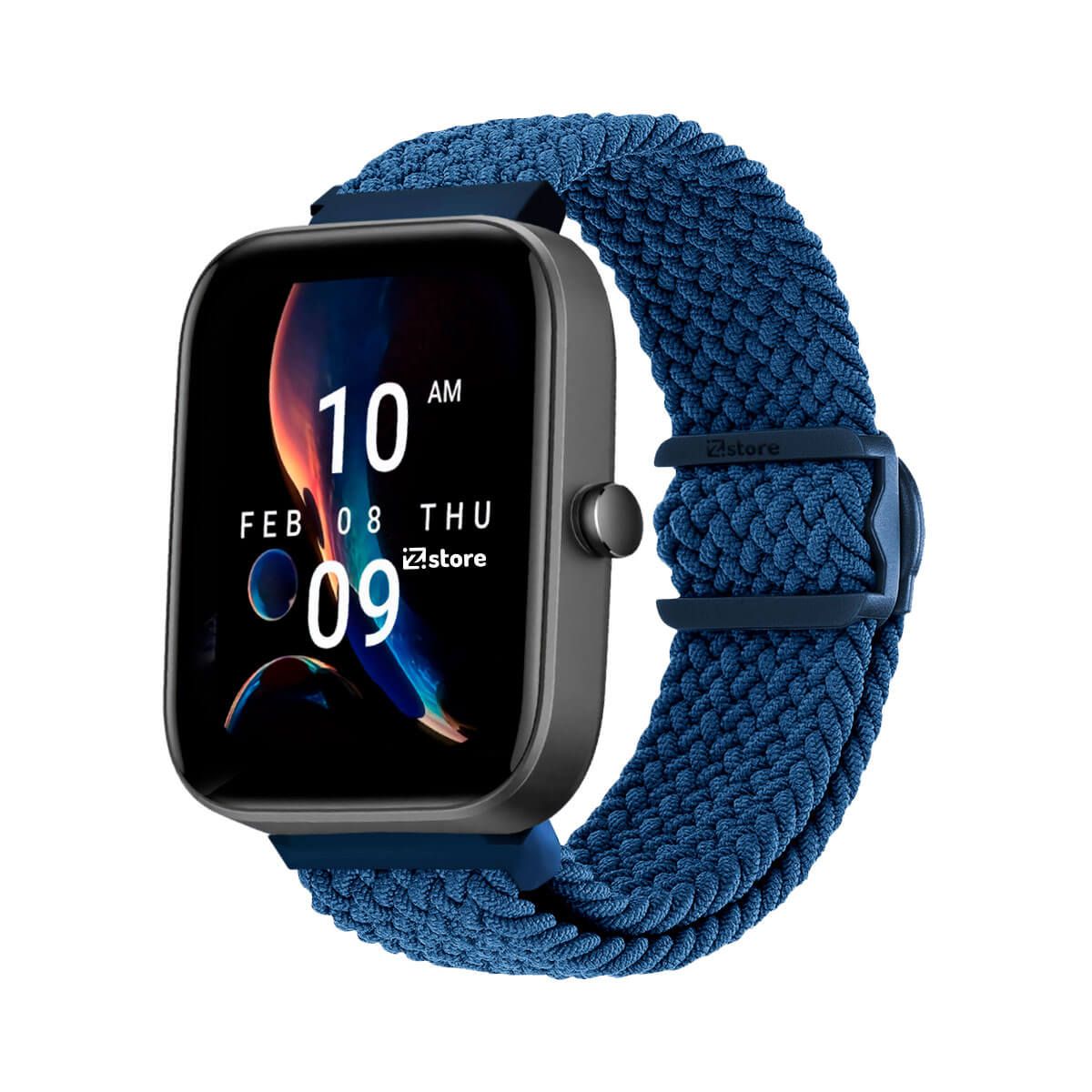 GENERICO - Correa de Nylon Amazfit Bip 3Bip 3 Pro Azul Oscuro
