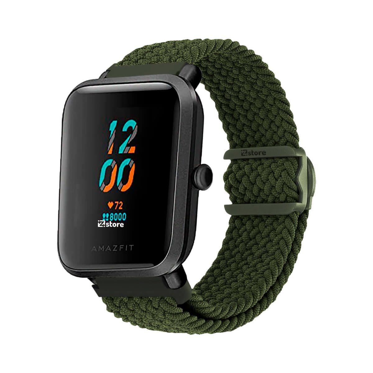 GENERICO - Correa de Nylon Amazfit Bip S Verde Militar