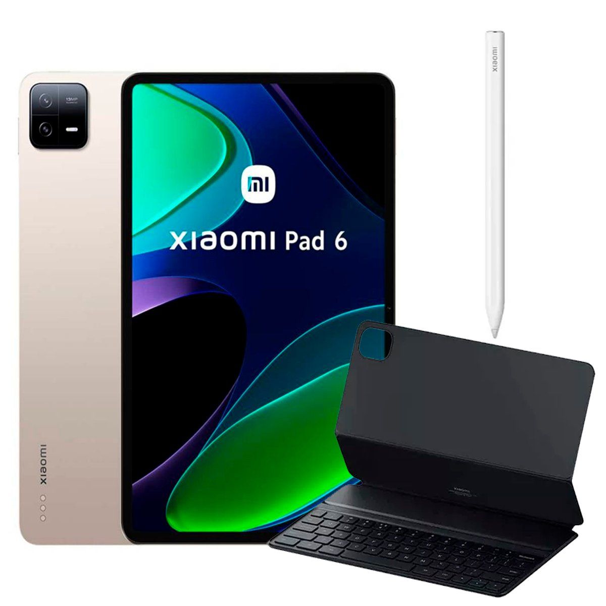 XIAOMI - TABLET XIAOMI PAD 6 8GB RAM /256GB ORO + Teclado + Lápiz Oringales Xioami