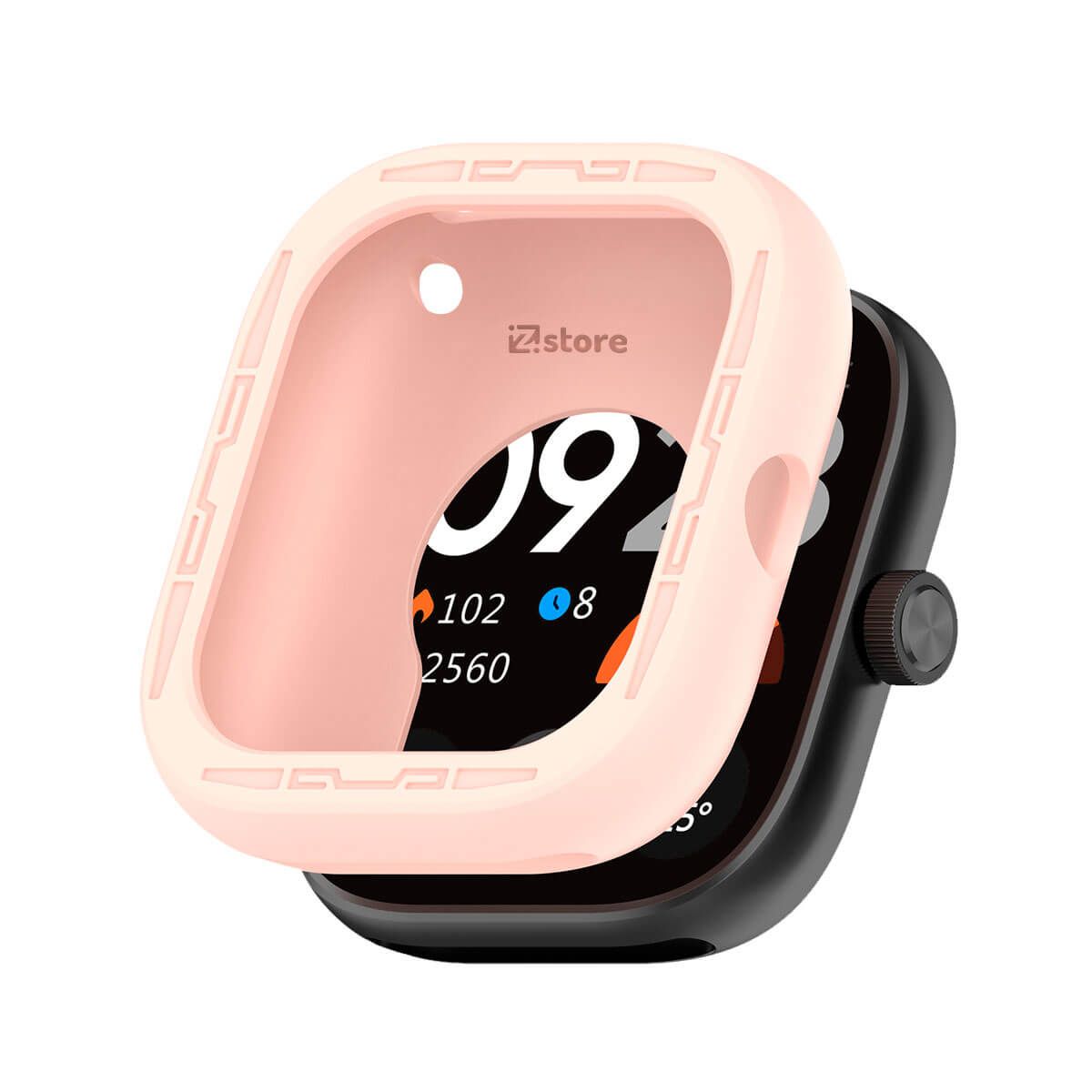 GENERICO - Case de Silicona Para Redmi Watch 4 Rosa