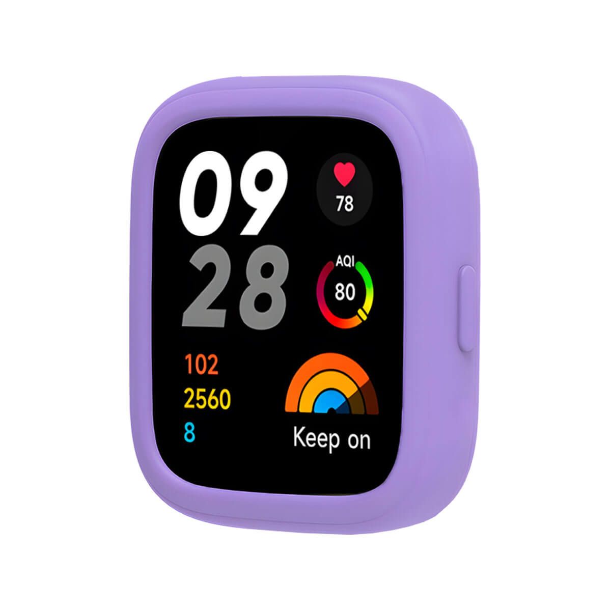 GENERICO - Case Silicona Para Redmi Watch 3 Lila