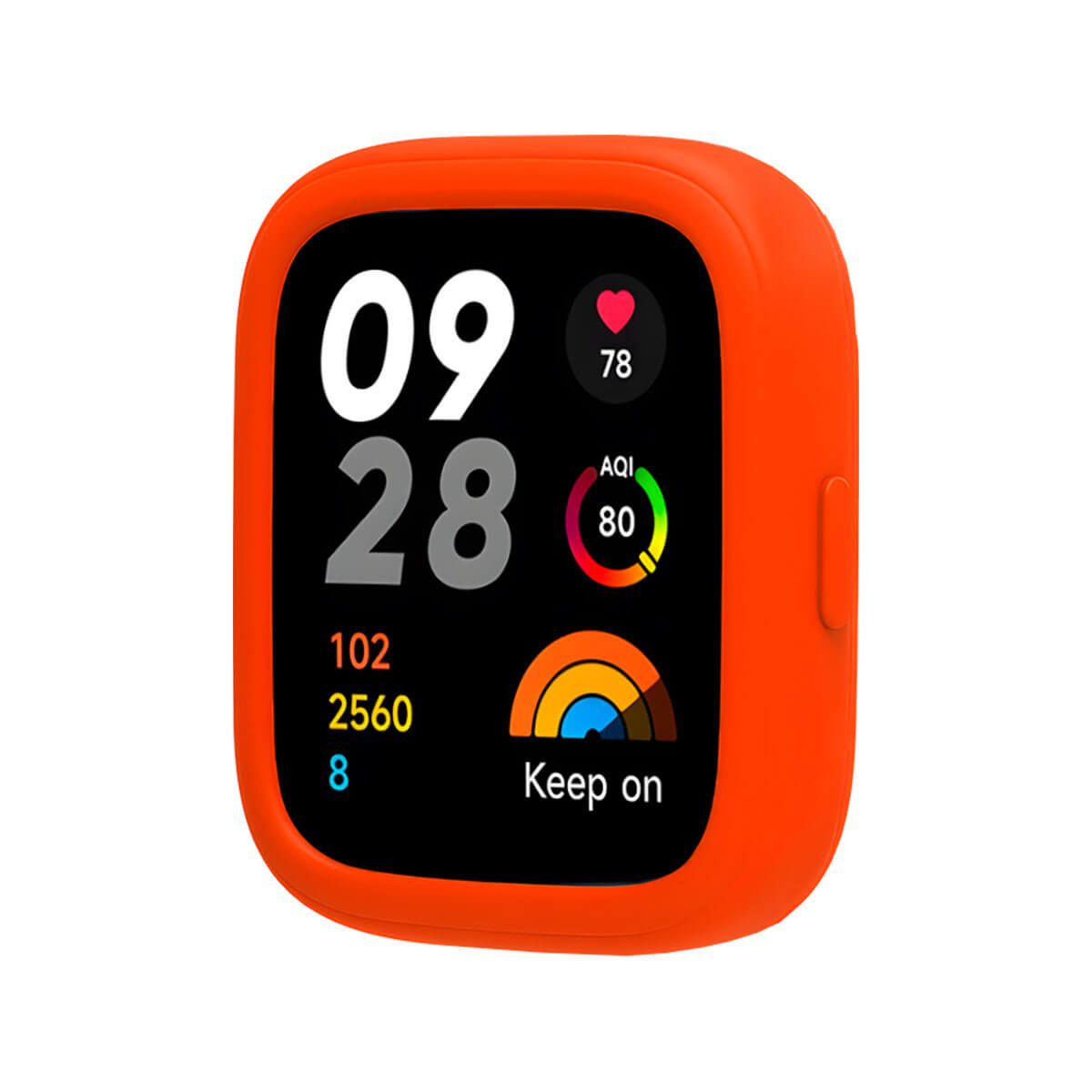 GENERICO - Case Silicona Para Redmi Watch 3 Naranja