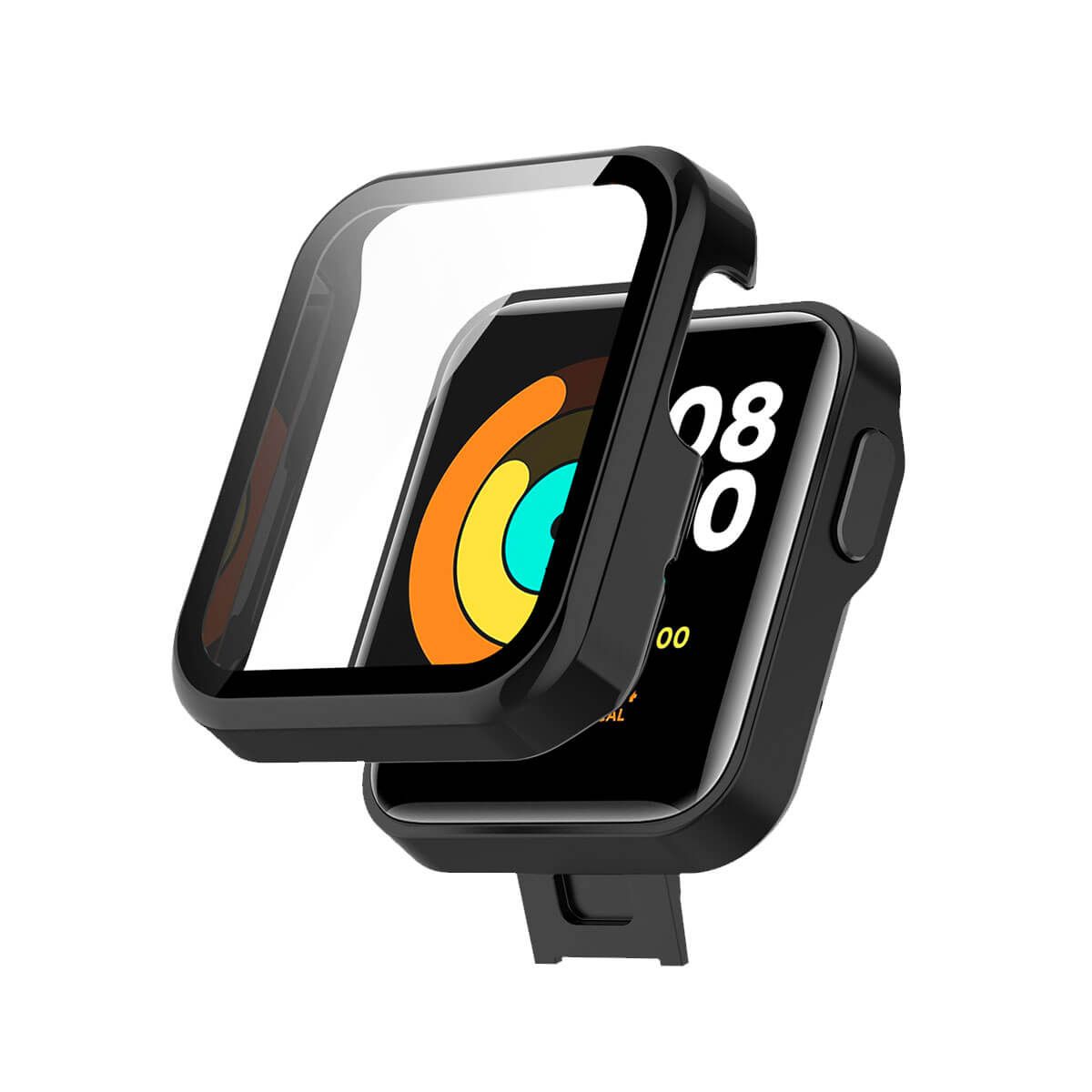 GENERICO - Case con Protector Xiaomi Mi Watch Lite Mate Negro