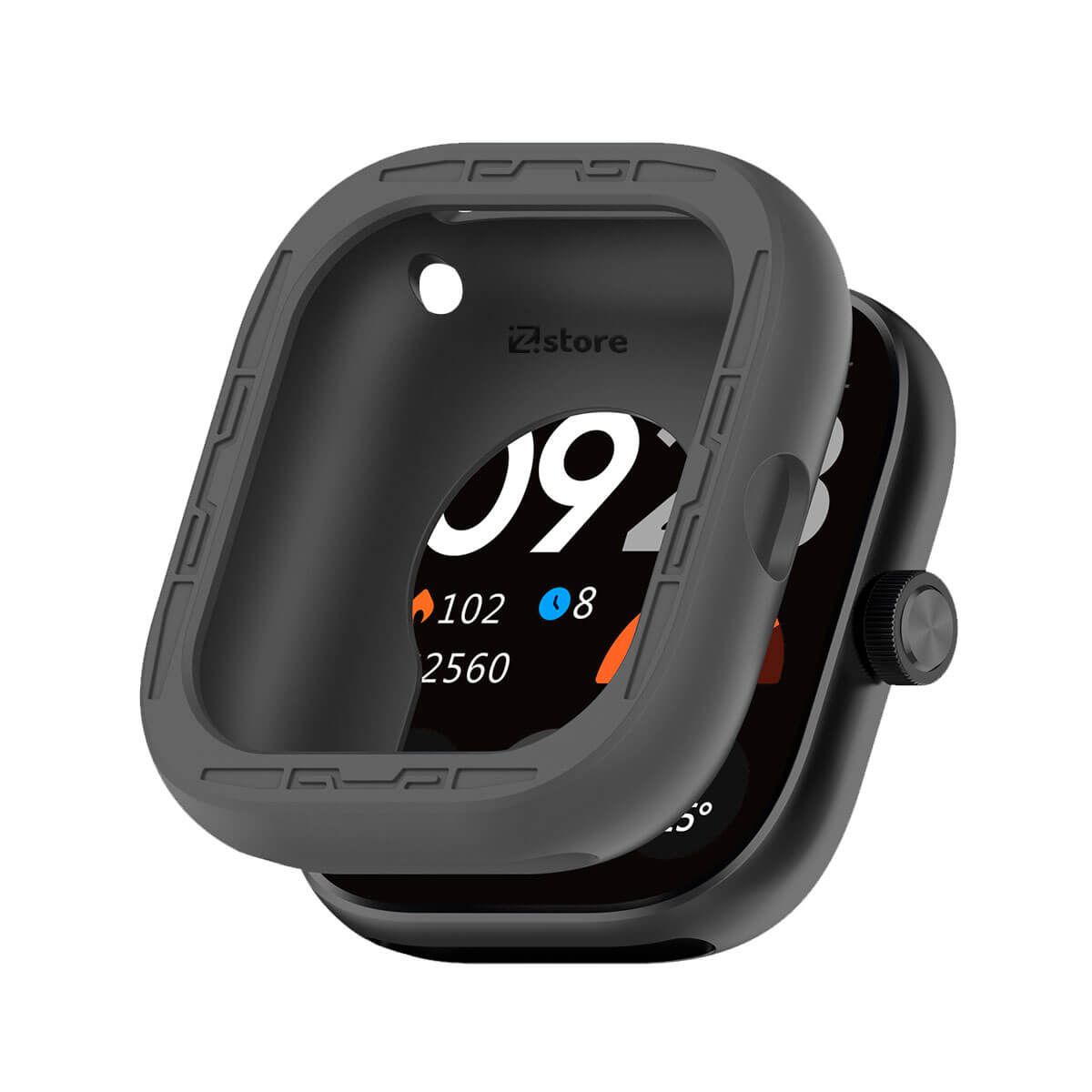 GENERICO - Case de Silicona Para Redmi Watch 4 Gris Oscuro