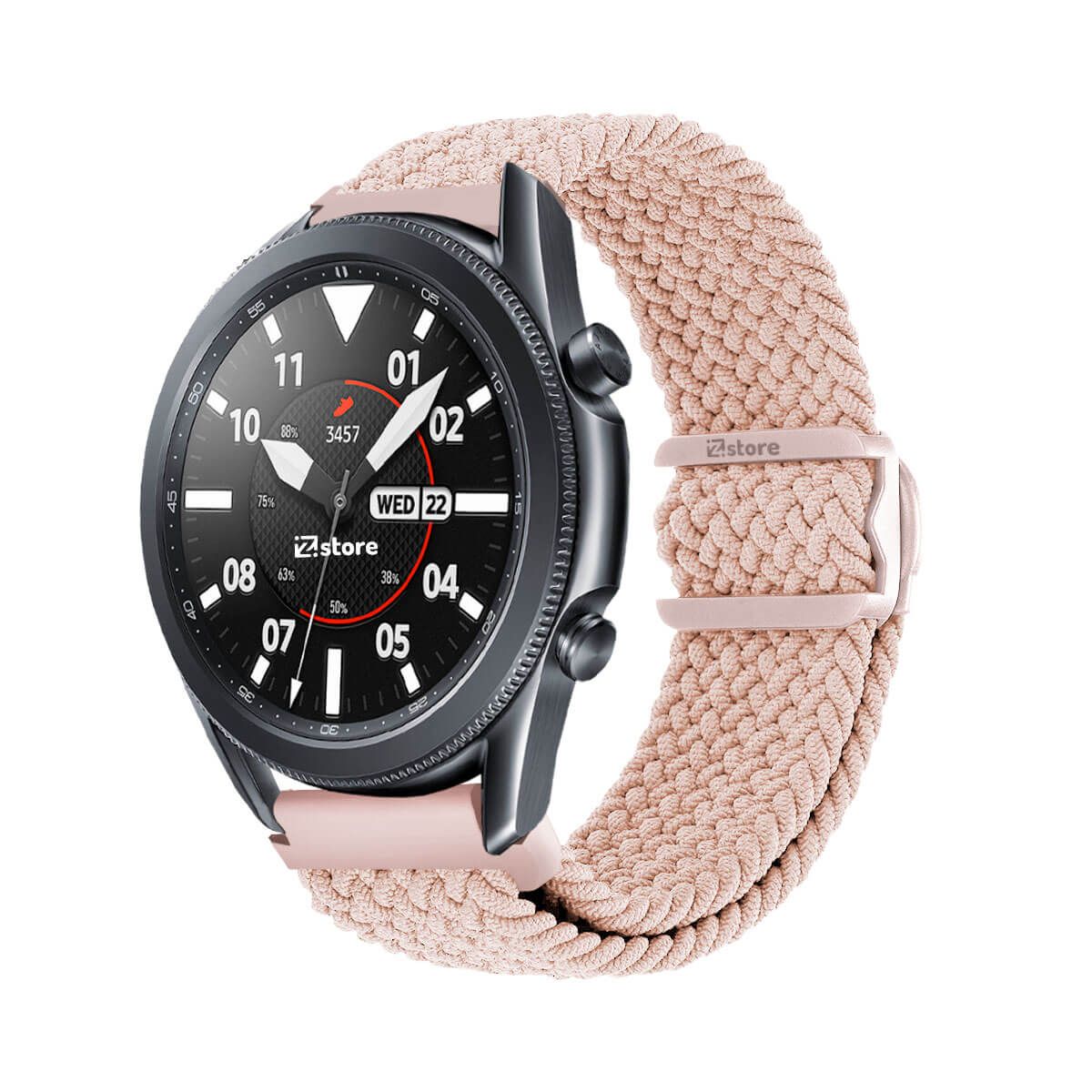 GENERICO - Correa de Nylon Para Samsung Galaxy Watch 3 45MM Rosa