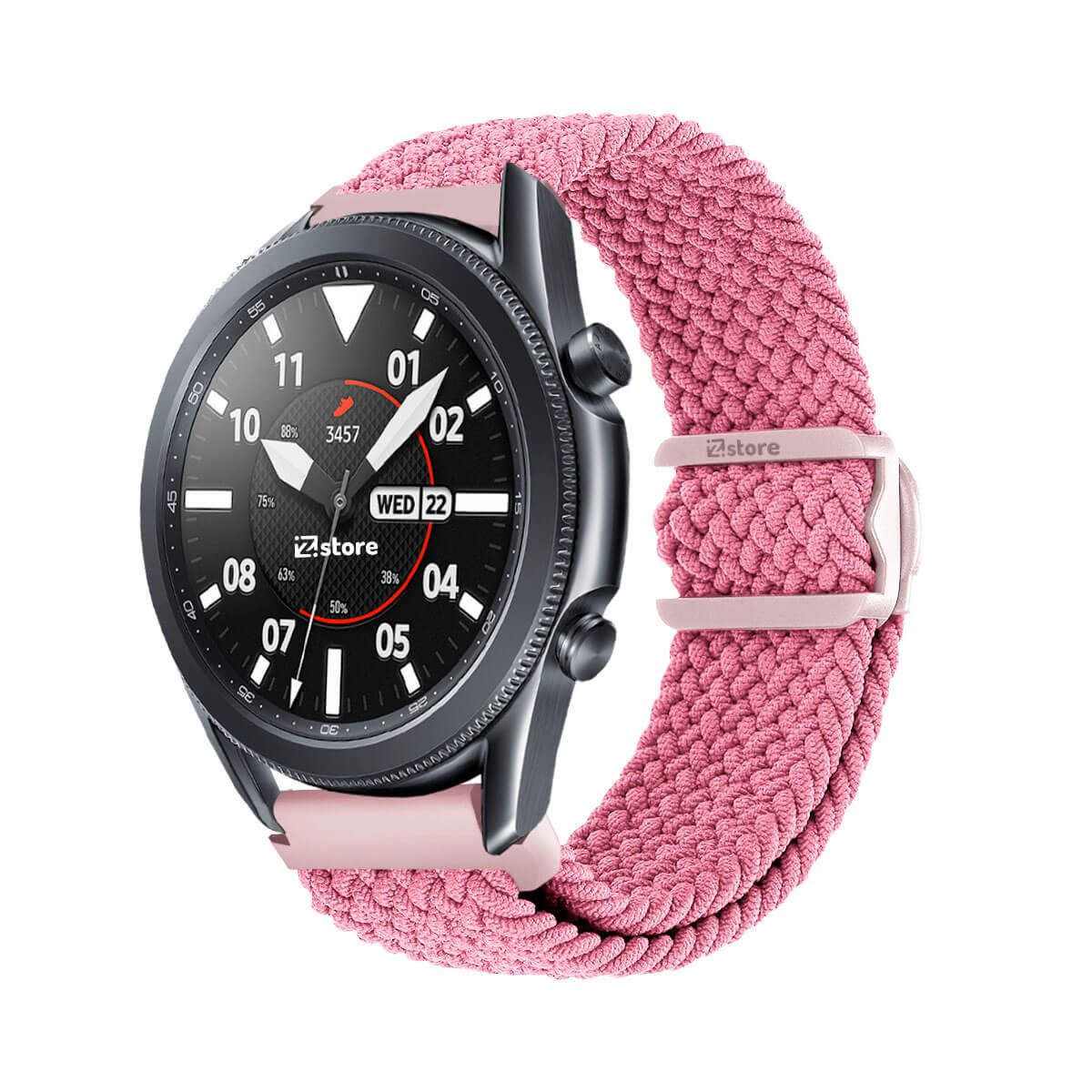 GENERICO - Correa de Nylon Para Samsung Galaxy Watch 3 45MM Rosado