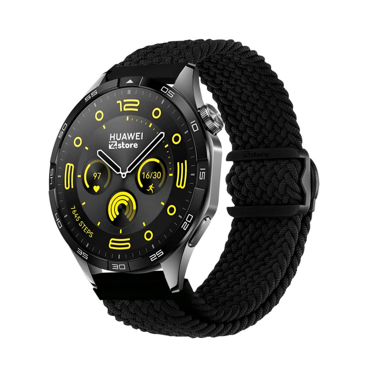 GENERICO - Correa de Nylon Para Huawei Watch GT4 46mm Negro