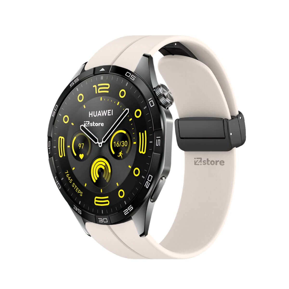 GENERICO - Correa Para Huawei Watch GT4 46mm Broche Magnético Crema