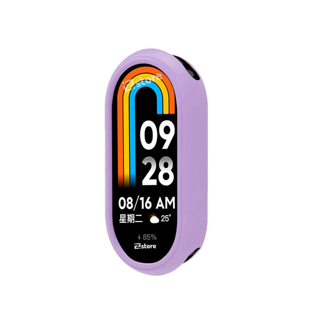 GENERICO - Case de Silicona Para Xiaomi Mi Band 8 Lila