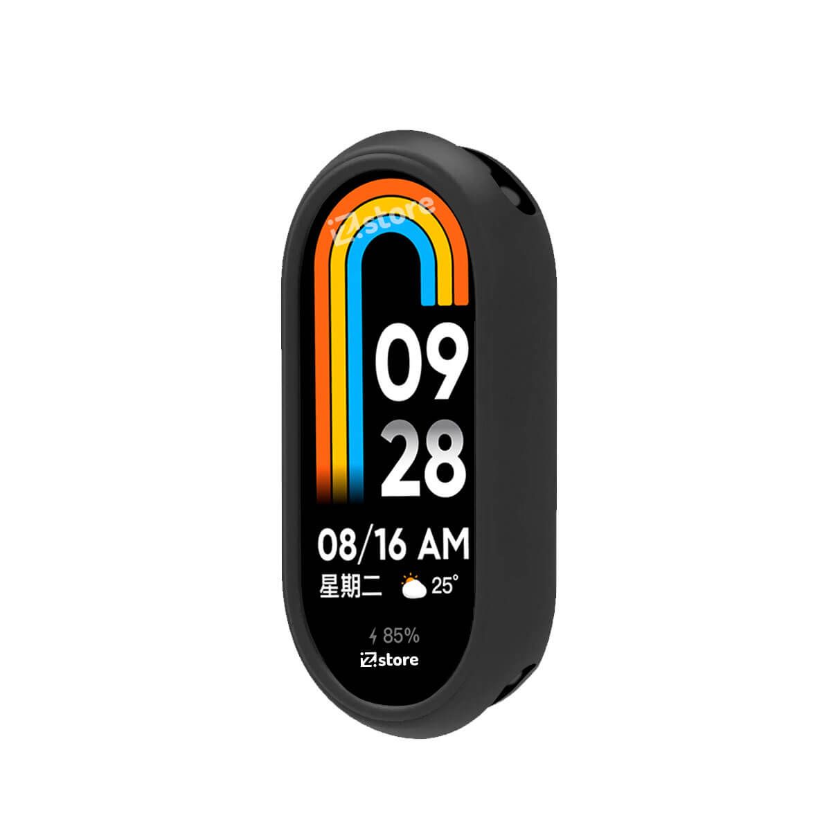 GENERICO - Case de Silicona Para Xiaomi Mi Band 8 Negro