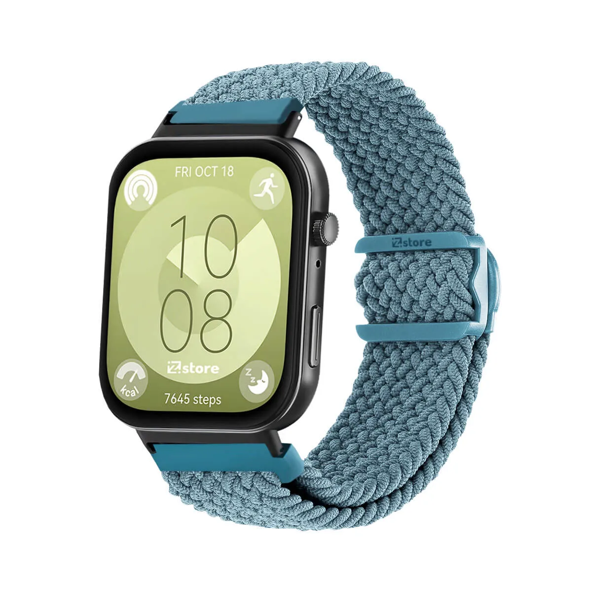 GENERICO - Correa de Nylon Para Huawei Watch Fit 3 Celeste Black