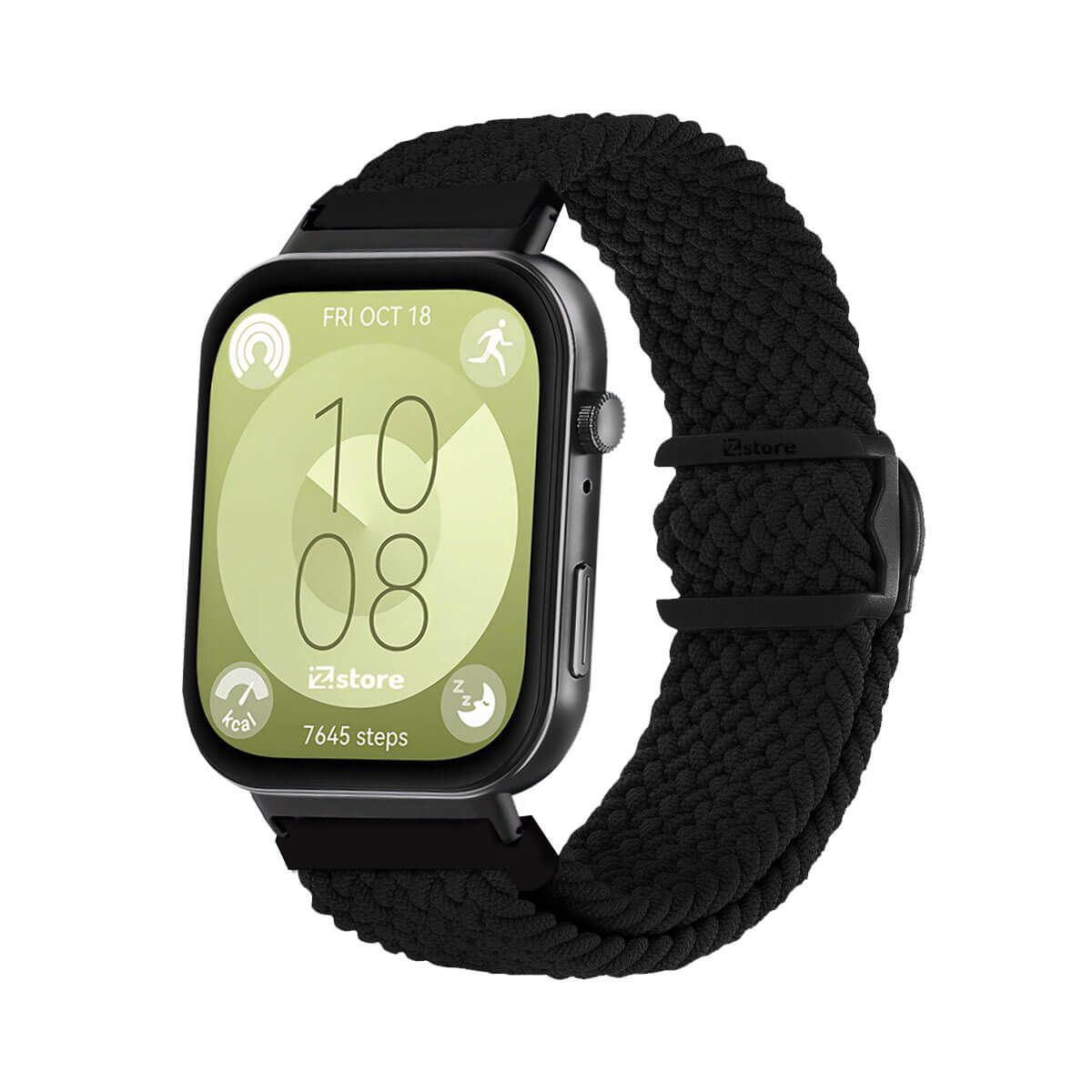 GENERICO - Correa de Nylon Para Huawei Watch Fit 3 Negro Black