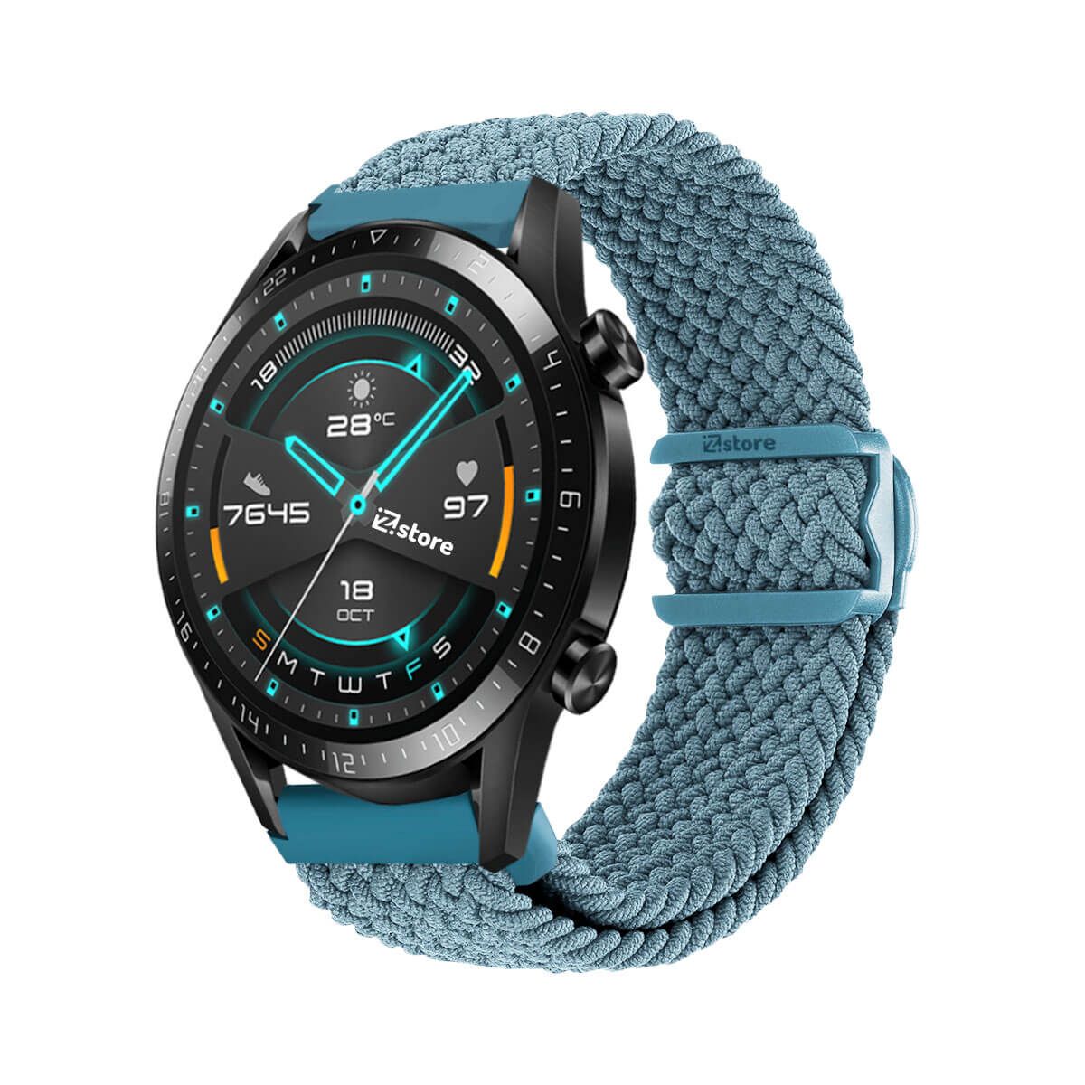 GENERICO - Correa de Nylon Para Huawei Watch GT2 Celeste