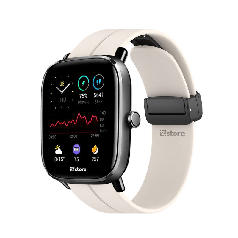 GENERICO - Correa Para Amazfit GTS2 Mini Broche Magnético Crema