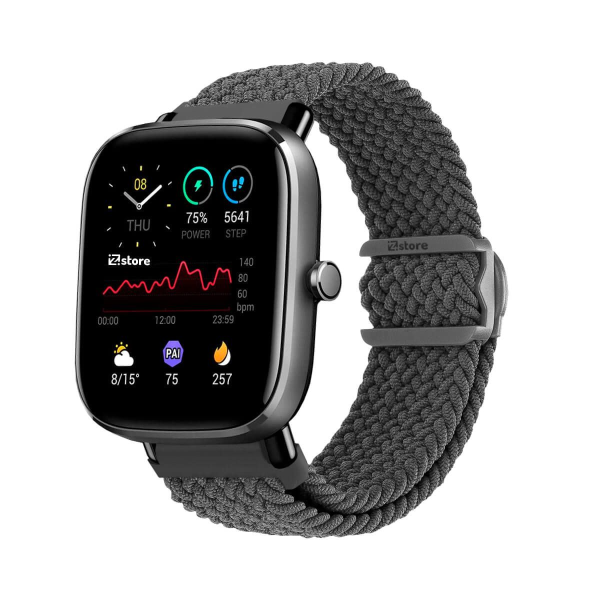 GENERICO - Correa de Nylon Para Amazfit GTS2 Gris