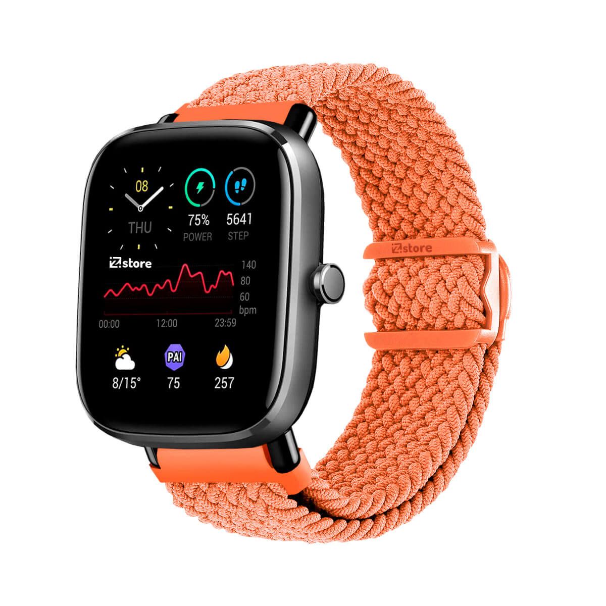 GENERICO - Correa de Nylon Para Amazfit GTS2 Naranja