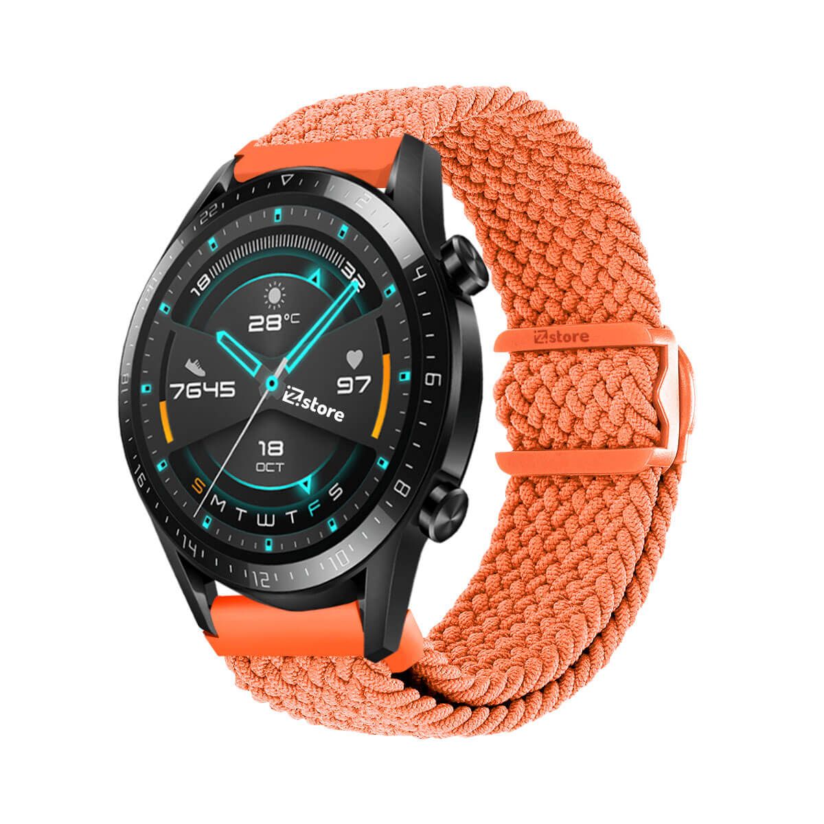 GENERICO - Correa de Nylon Para Huawei Watch GT2 Naranja